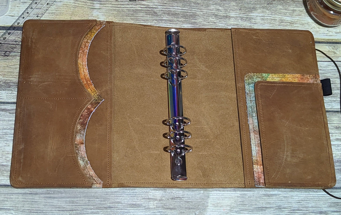 Teacher Life Ring Bound HPC Sized Leather Cover Ready to Ship