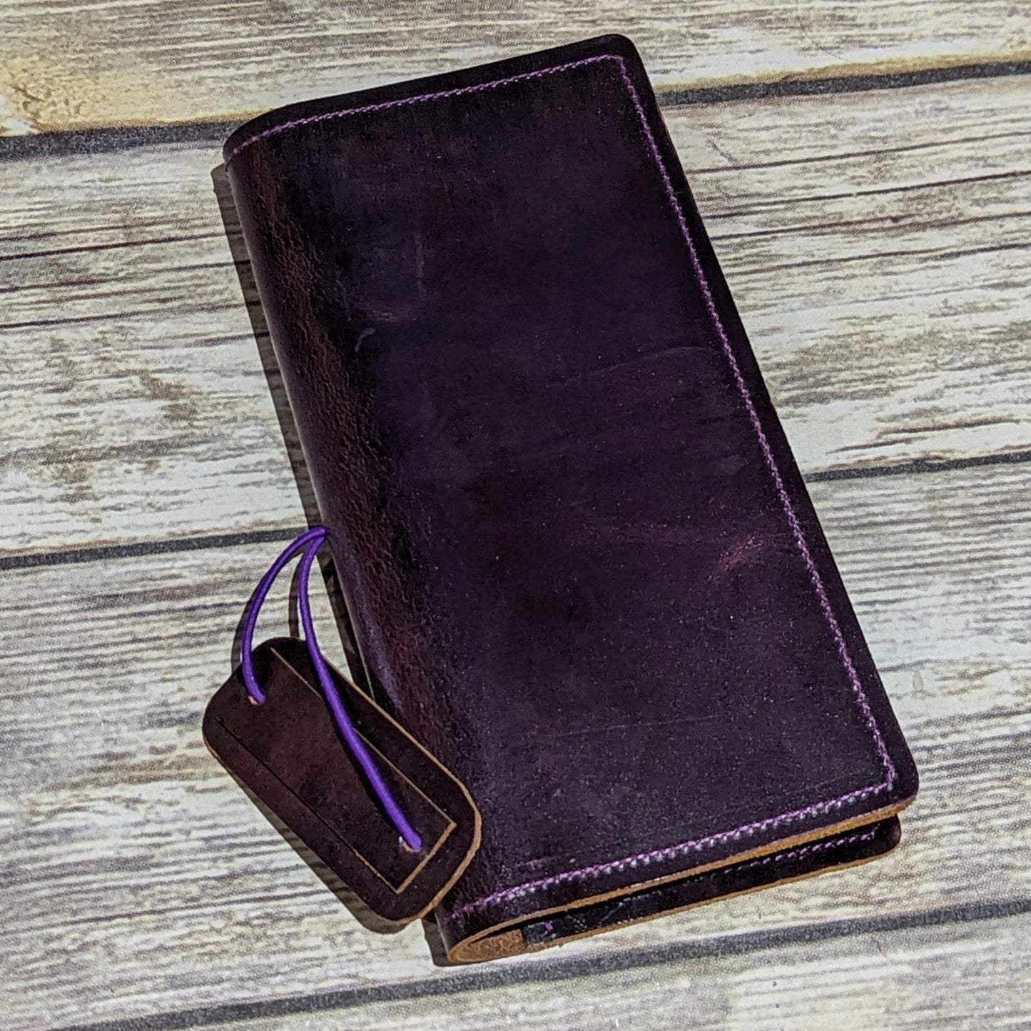 Plummy Weeks sized Folio Leather Cover Ready to Ship