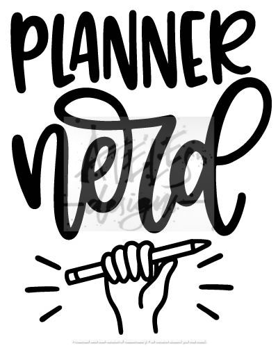 Bookish & Planning Engraving Add On Images