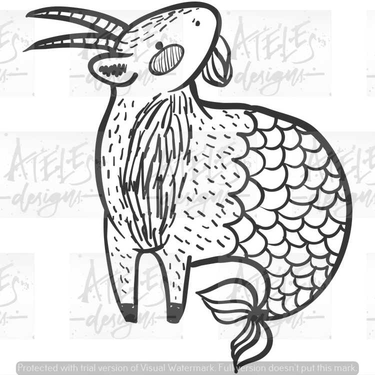 Doodle Capricorn