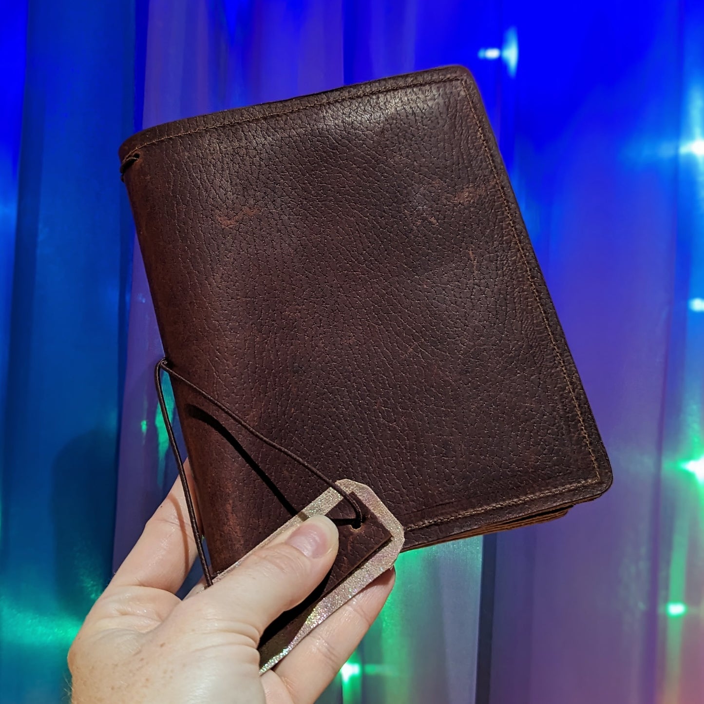 Maroon A6 Sized Leather Traveler's Notebook Cover