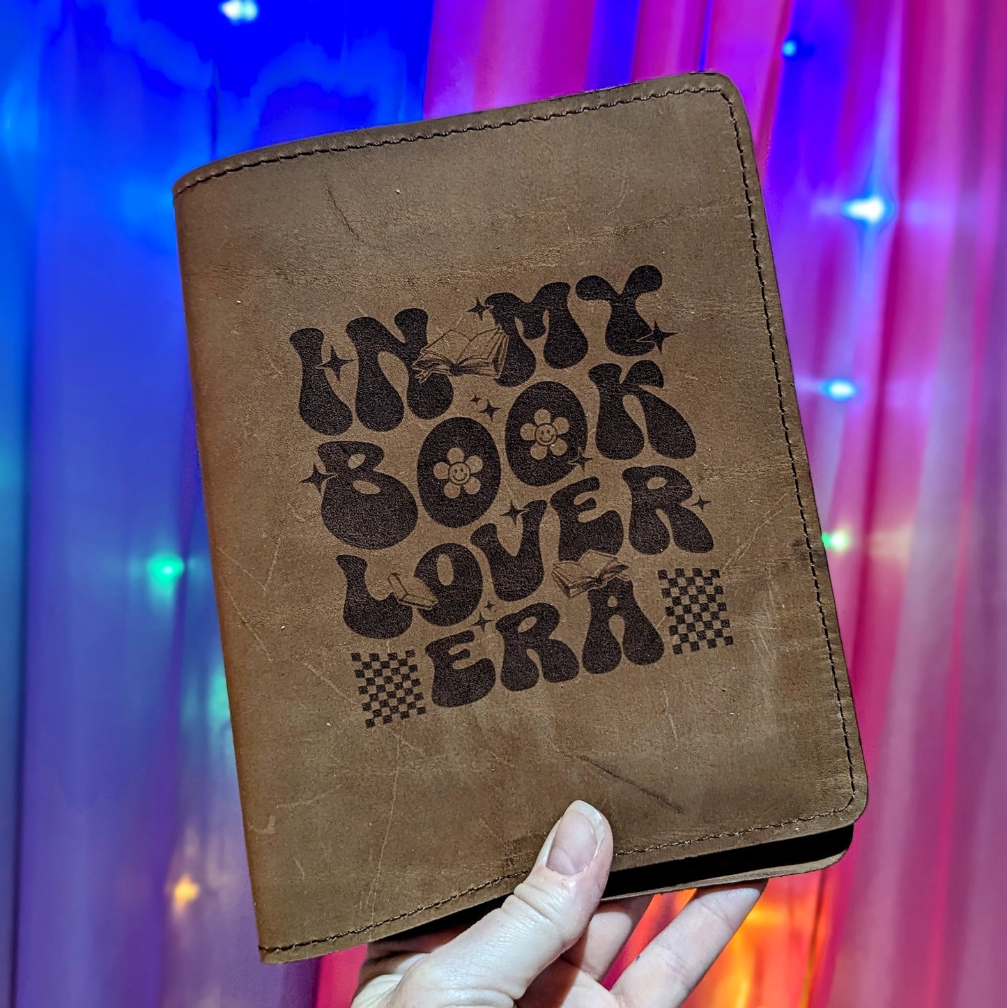 Book Lovers B6 Leather Notebook Cover READY TO SHIP
