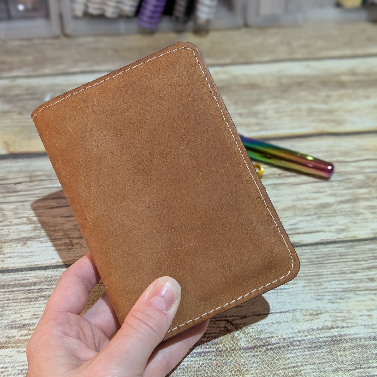 Ready to Ship PASSPORT Size Leather Cover