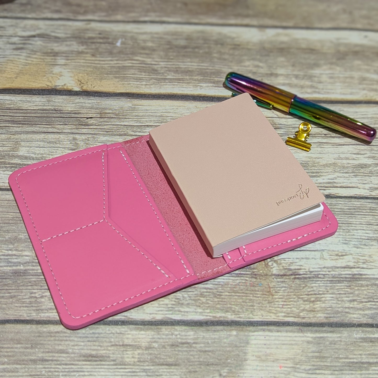 Ready to Ship PASSPORT Size Leather Cover