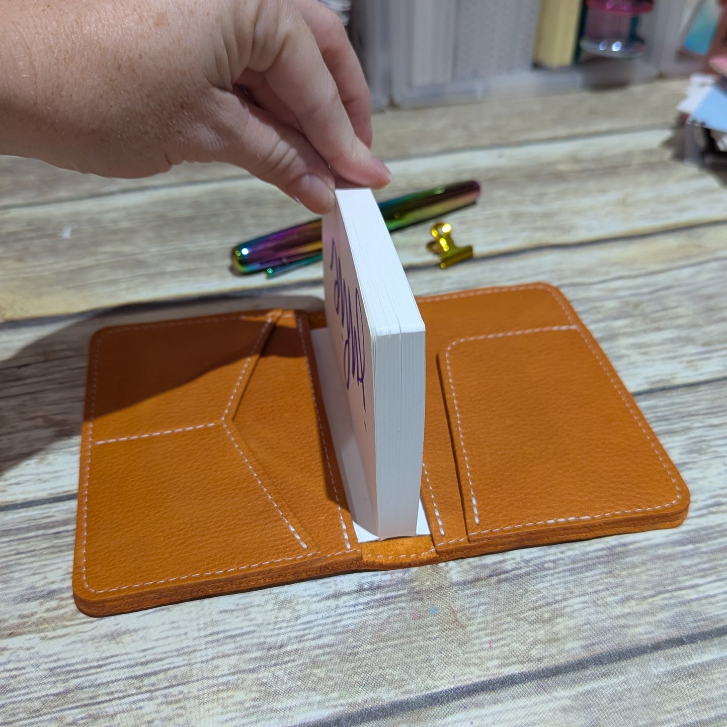 Ready to Ship PASSPORT Size Leather Cover