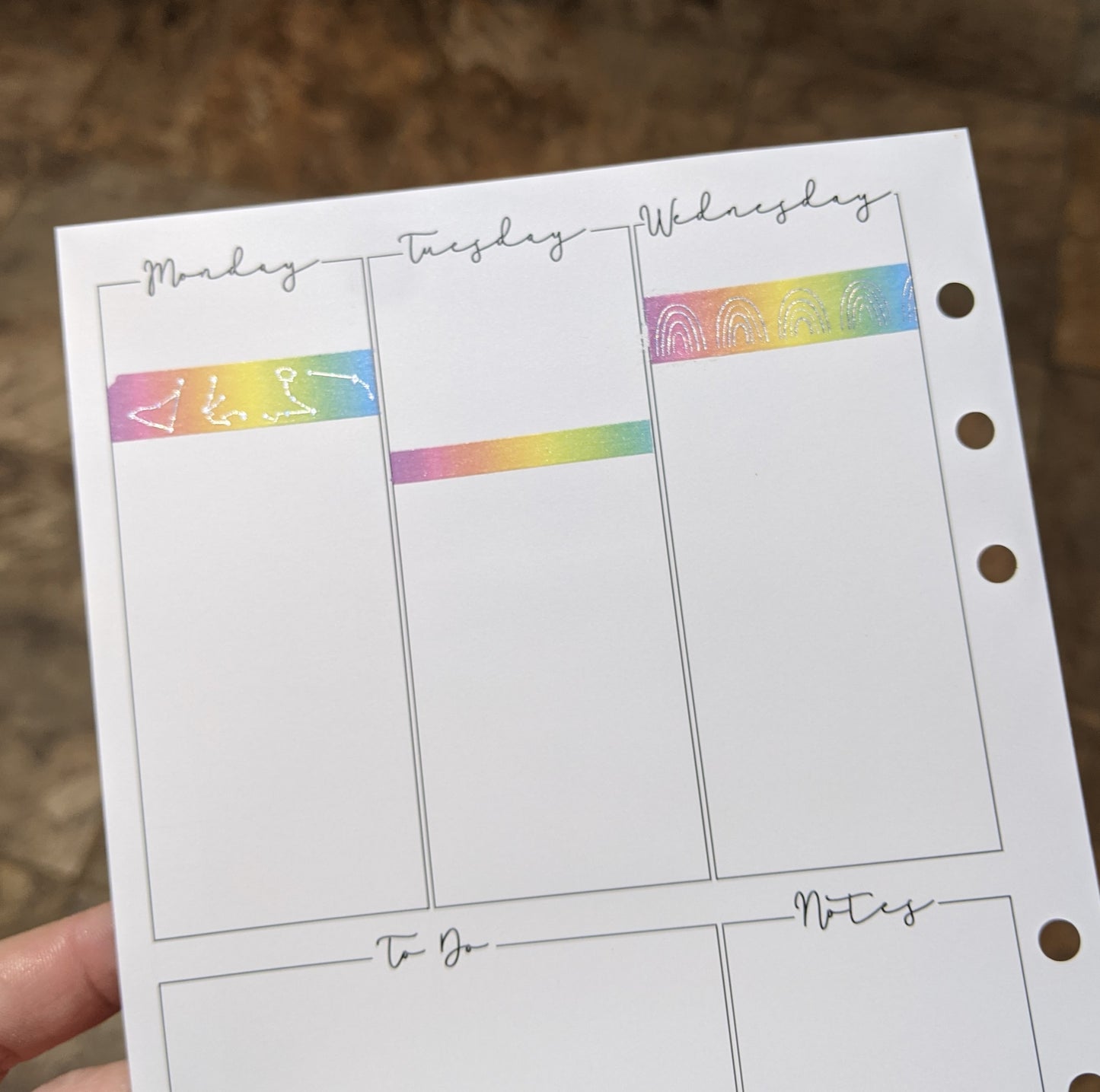 Rainbow Gradient Custom Washi